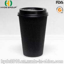Heat Resistant Disposable Double Wall Coffee Paper Cup (16 oz)